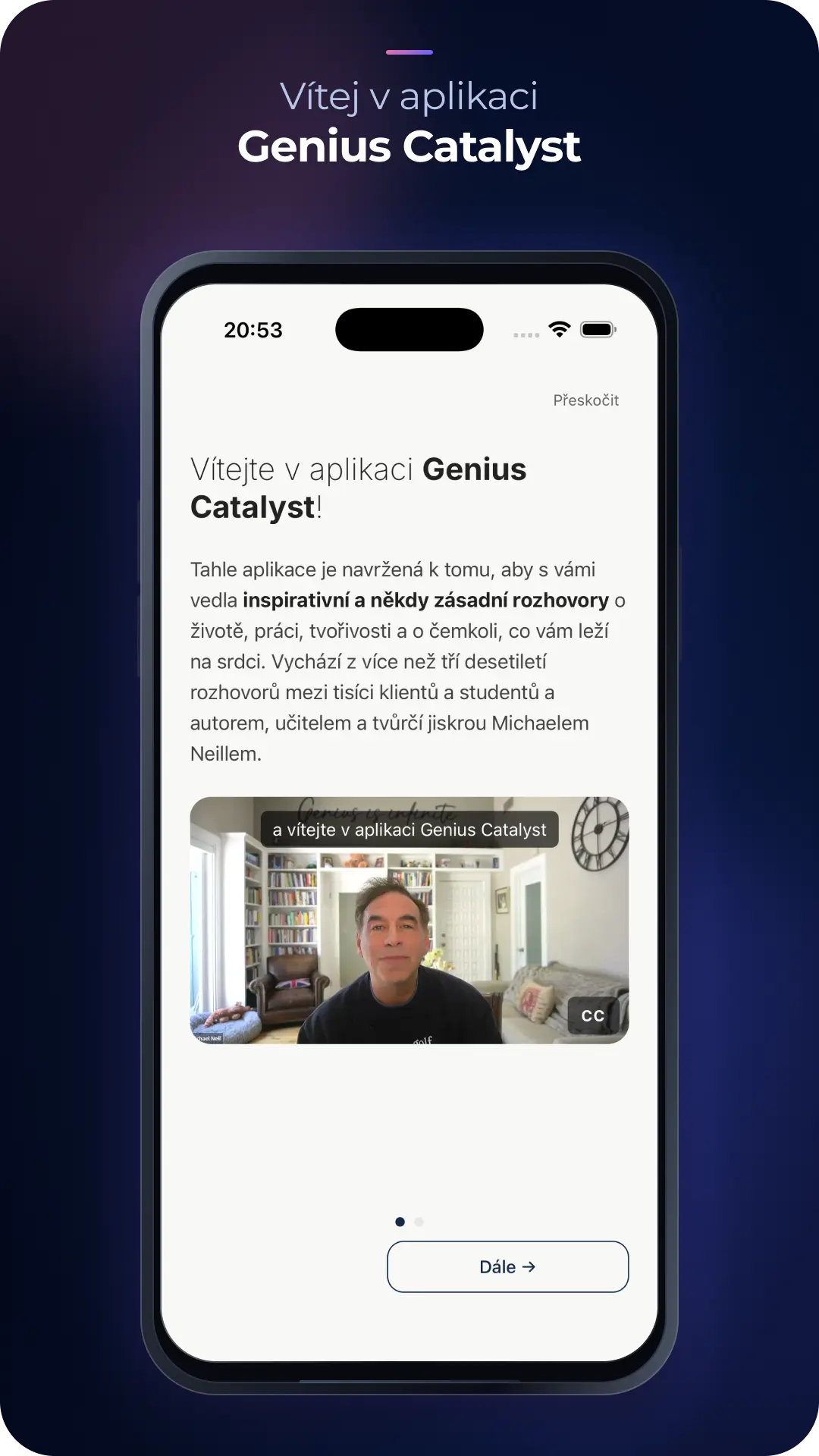 Vítejte v aplikaci Genius Catalyst