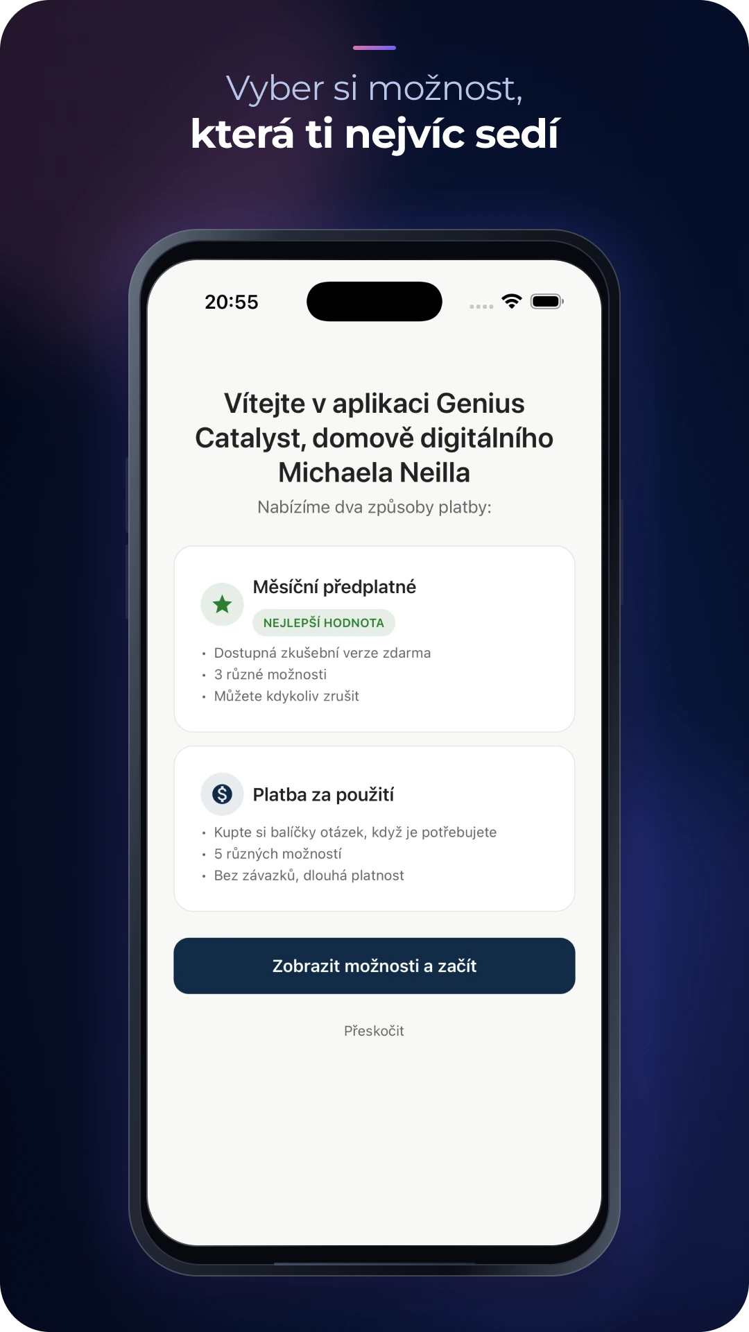 Vyberte si tu pravou možnost